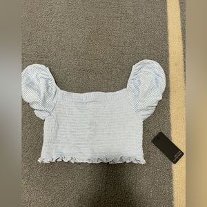 Cap sleeve striped top